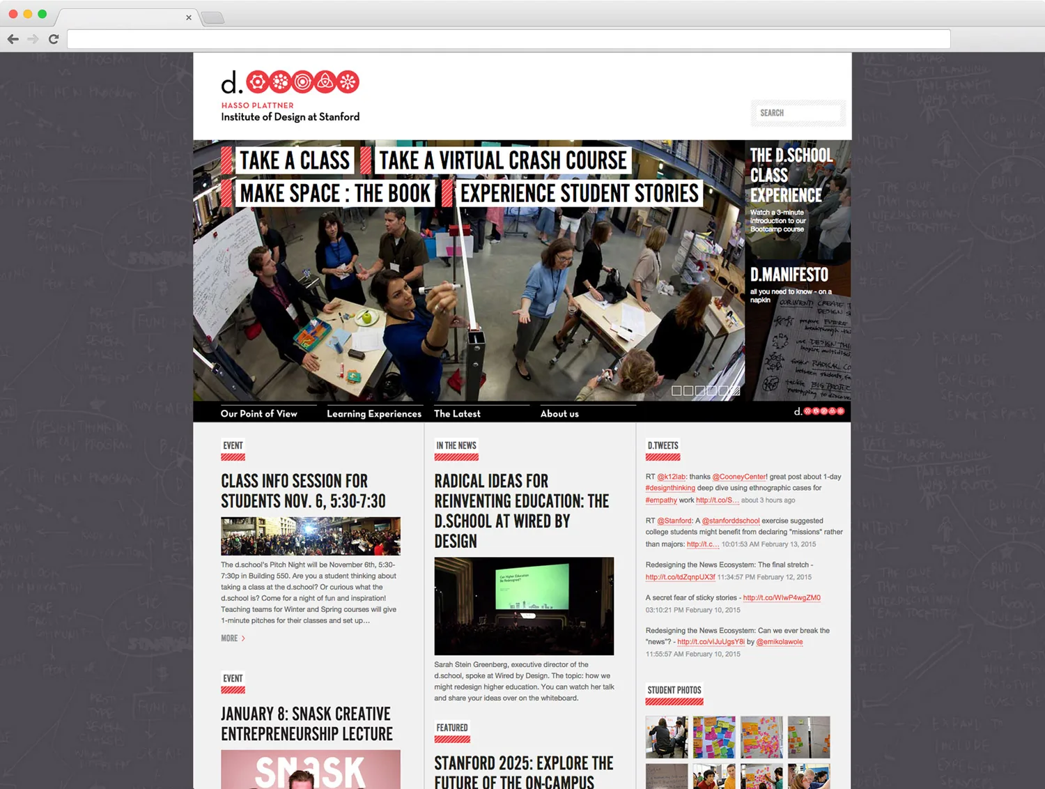 D.school Website, image 1